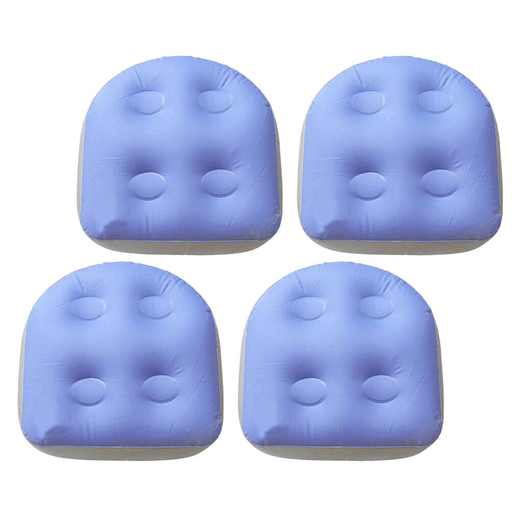 4-pack Outdoor Spa Booster Seat Soft Comfortable Inflating Hot Tub Cushions