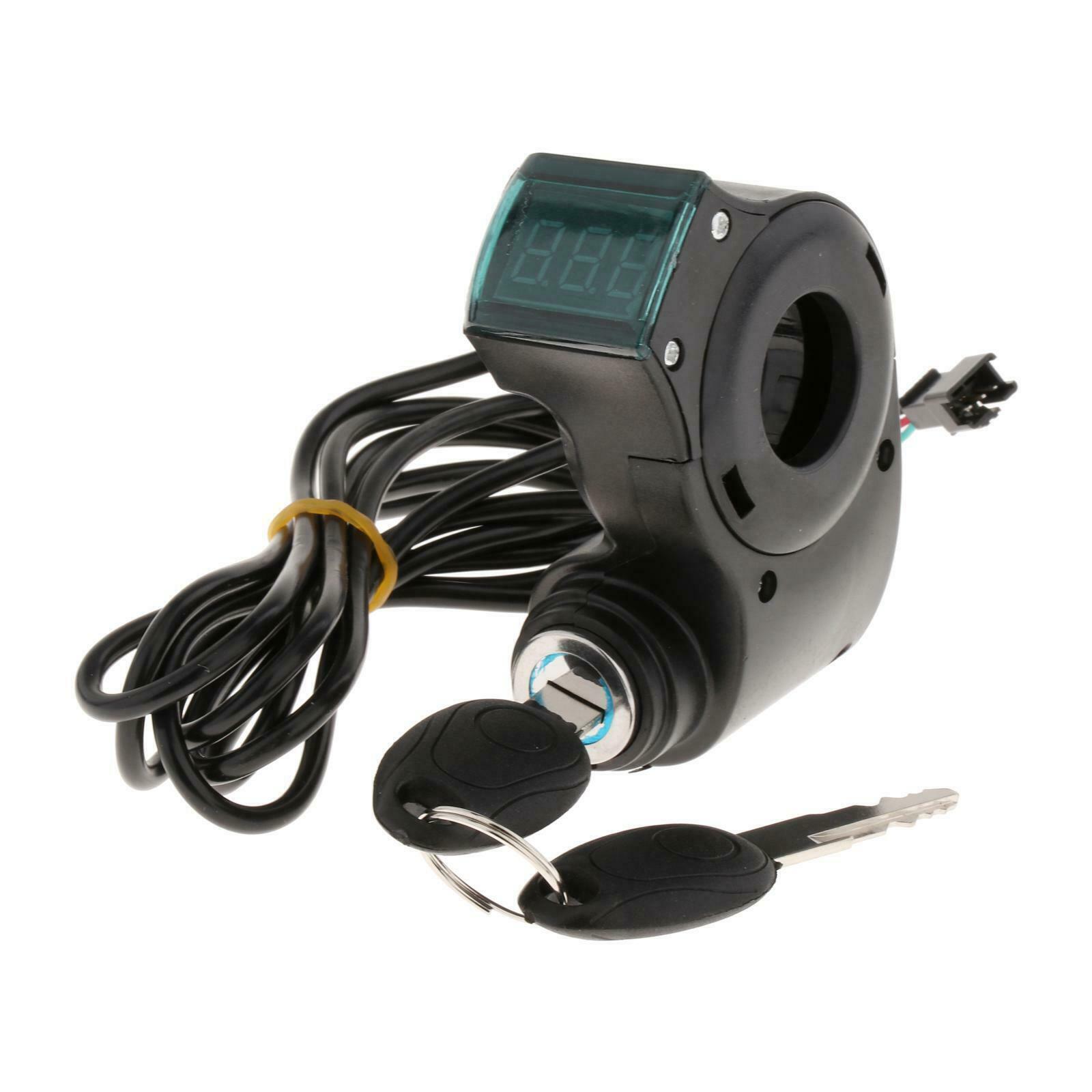 12V-99V E-Bike Digital Voltage Display Switch Power Electric Bicycle Scooter