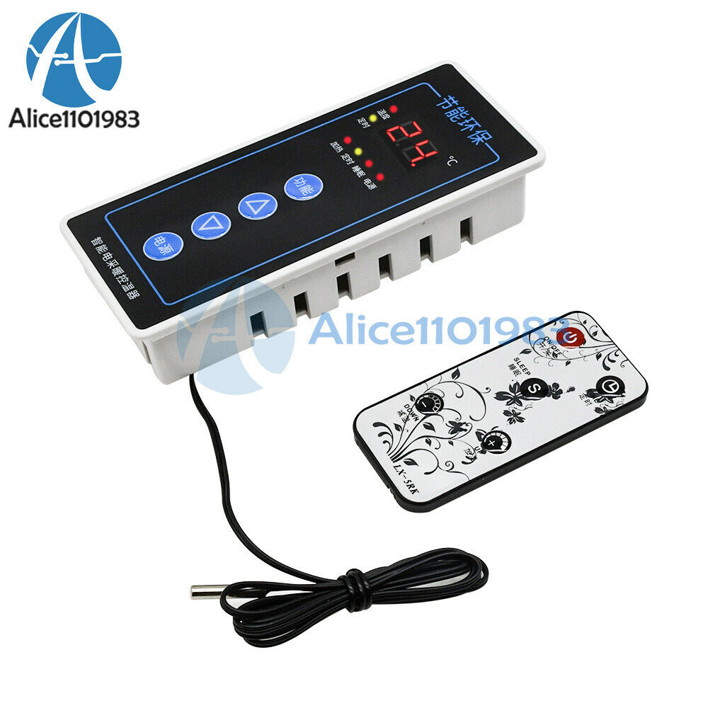 AC110-220V 2500W Intelligent Electric Heating Thermostat Infrared Remote Control