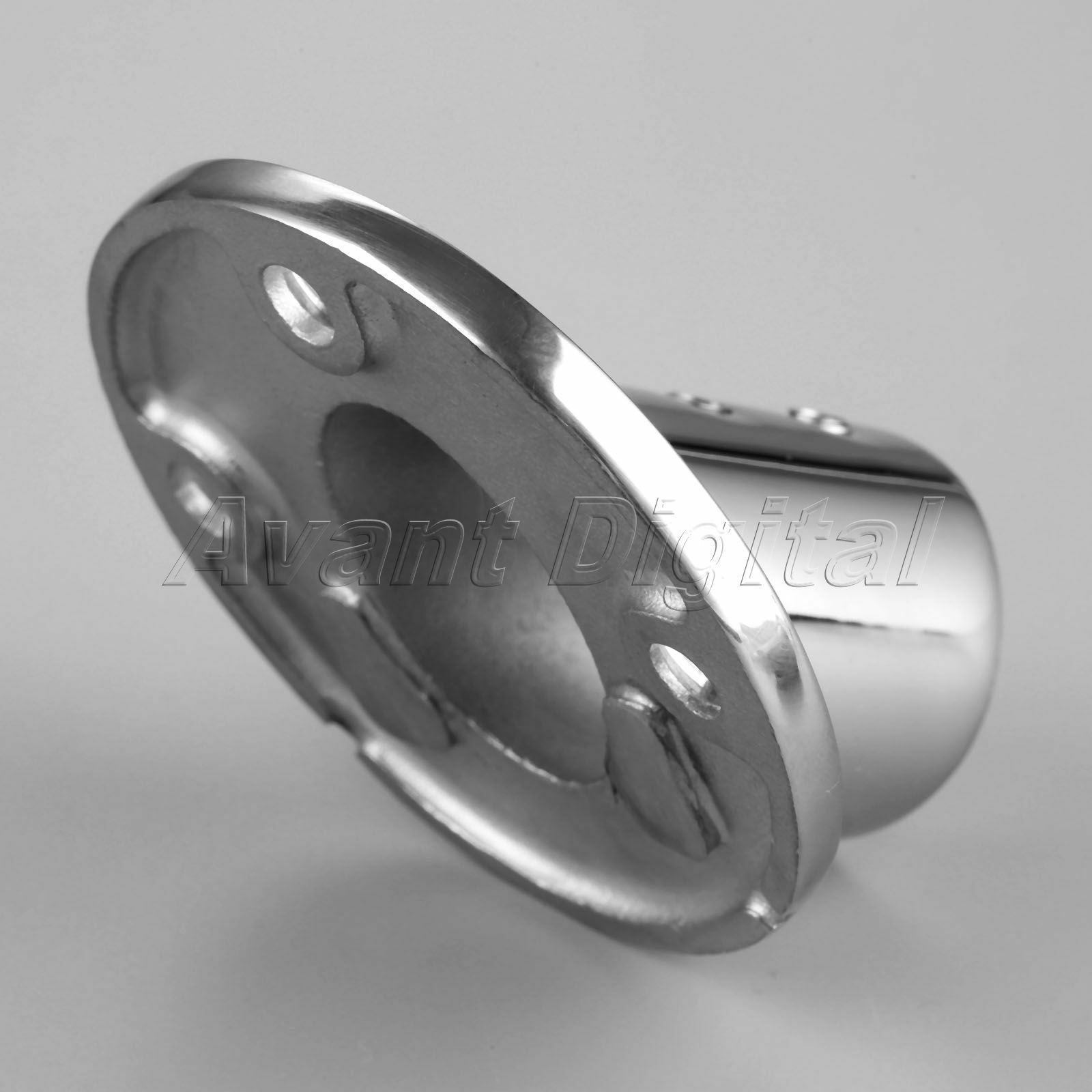 Stainless Steel Rail Fit 1" 45 Degree Round Base Boat Marine for 1" Tube/Pipe