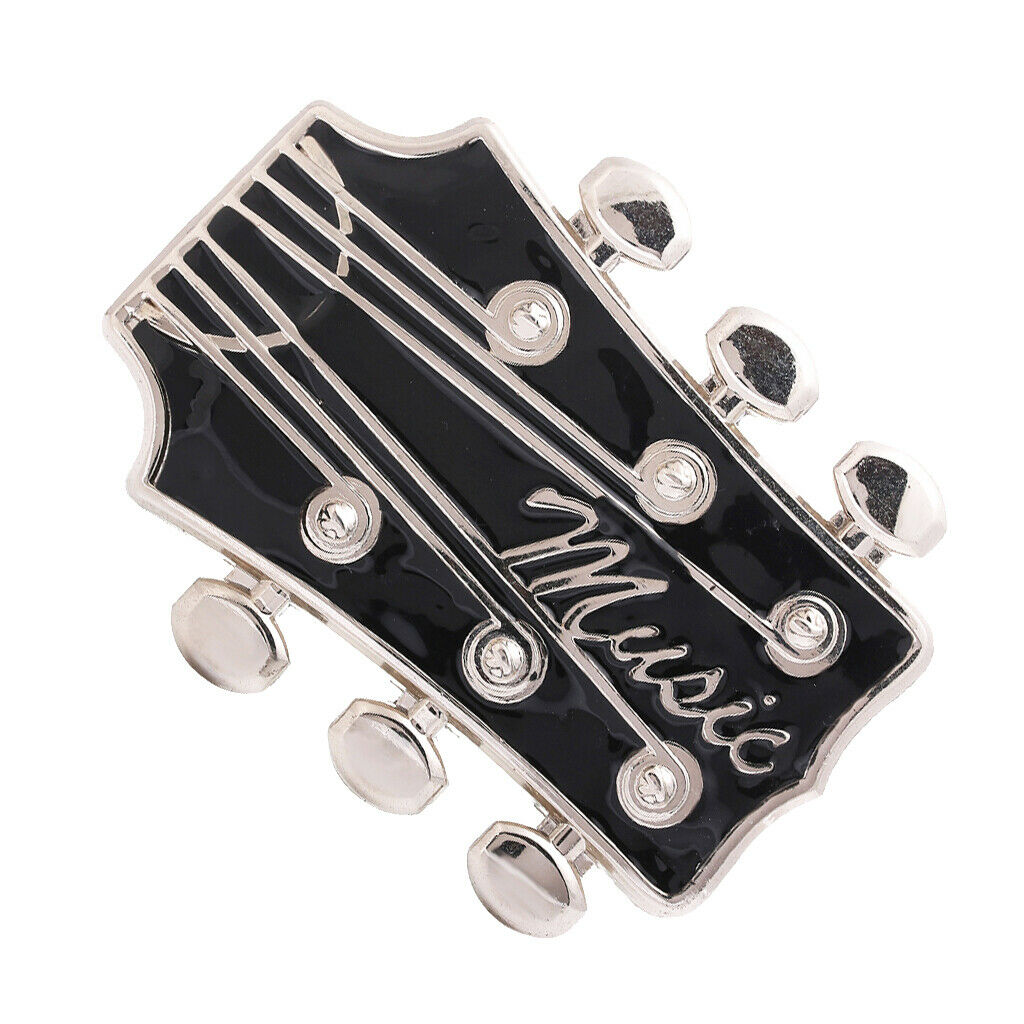 Western Musician Belt Buckle Guitar Headstock Belt Buckle DIY Jeans Ornament