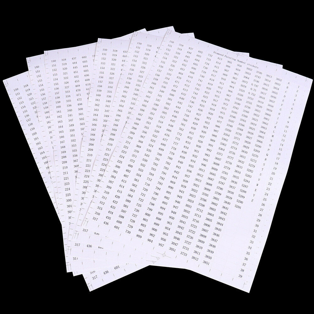 5D Diamond Painting Label Stickers Number Embroidery Storage Mark Tools DIY