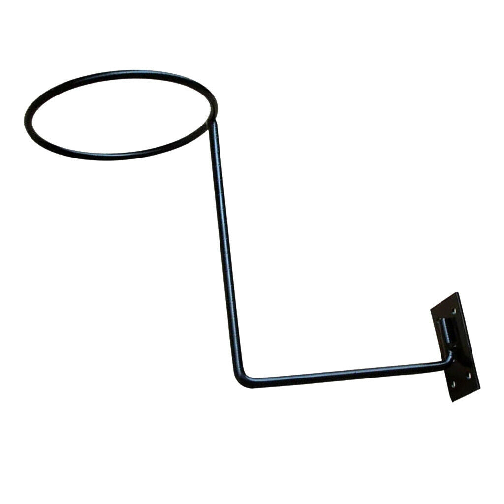 2 Pack Rust-proof Helmet Holder Painter Sun Hat Wig Rack Hook Stand Black