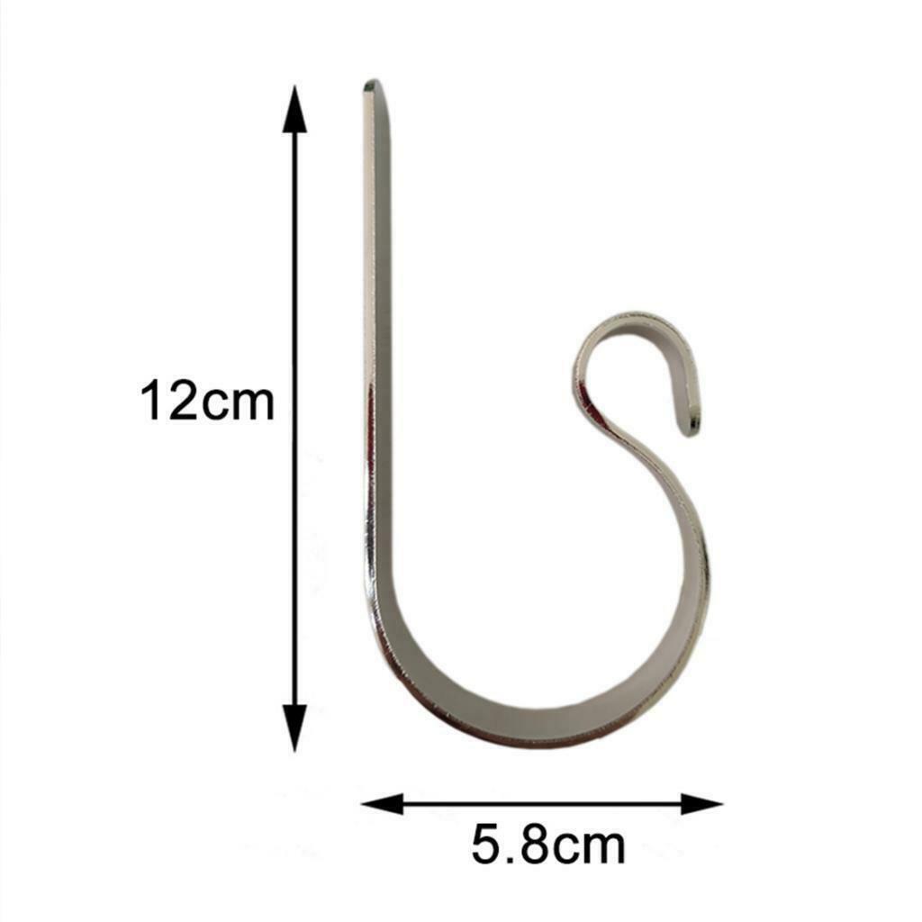 8x Christmas Hook Socking Holder Non-Skid Metal Hanger Grip Party Decoration