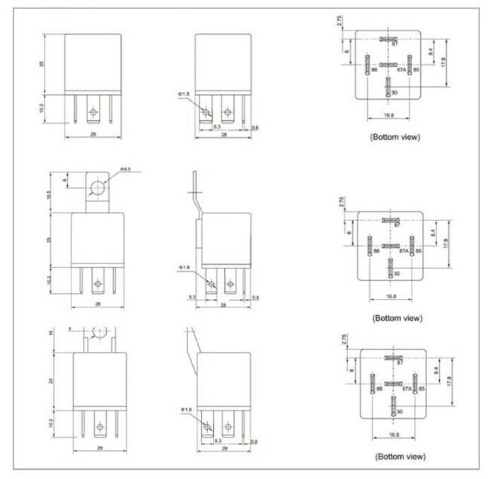 10 X Car Automotive Truck Alarm 12V Volt DC 30/40Amp AMP SPDT Relay 5Pin DIY