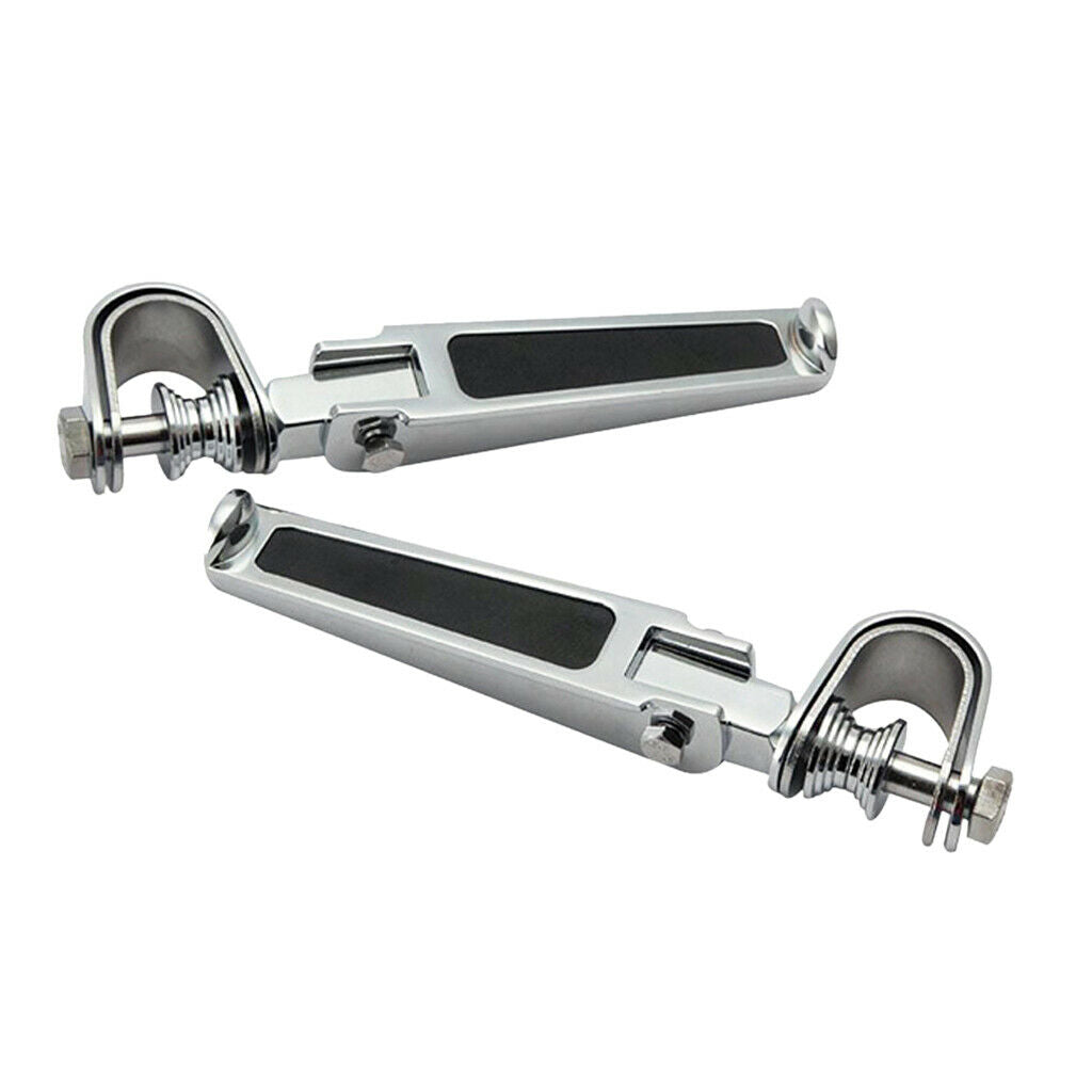 2x Highway Motorbike Motorbikes Anti-Collision Rod Foot Pegs for Suzuki