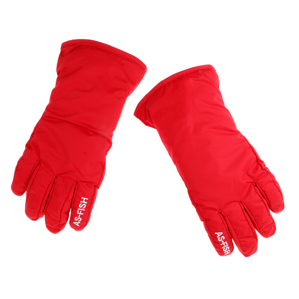 Ski Snowboarding Gloves Winter Sports Hiking Waterproof Cycling S Red