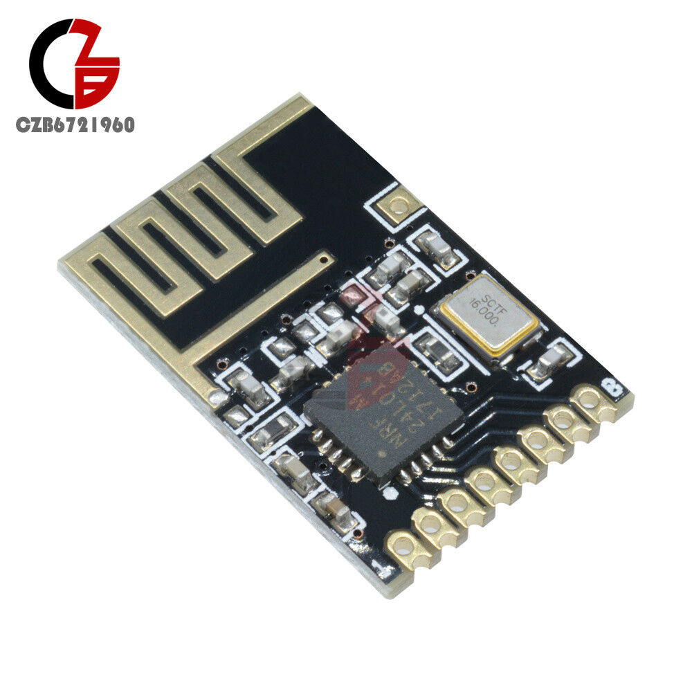 10PCS New Mini NRF24L01+ SMD 1.27MM RF wireless transceiver module Small Size