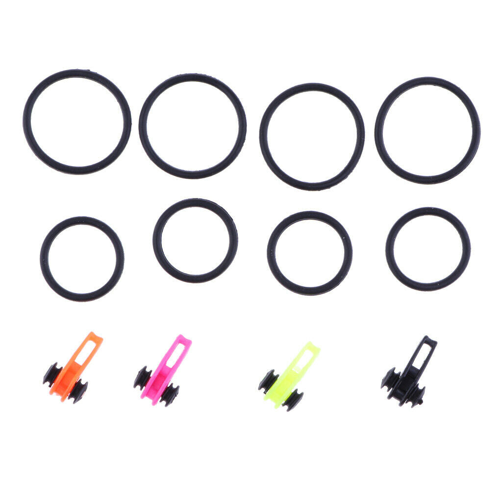 4pcs Multiple Color Fishing Pole Hook Keepers Bait Holders Safety Lures Jig