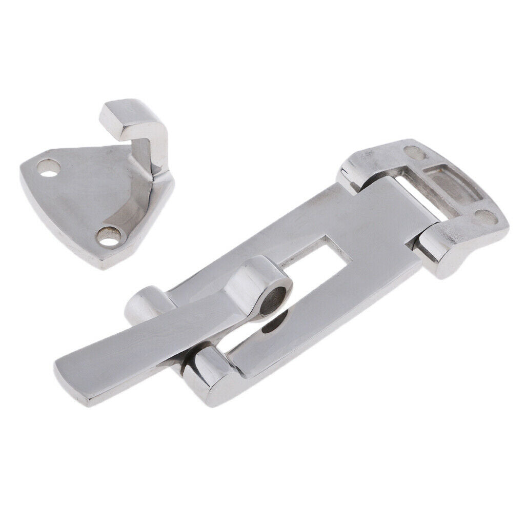 316 Stainless Steel Boat Locker Hatch Anti-Rattle Latch Fastener 100 x 35mm
