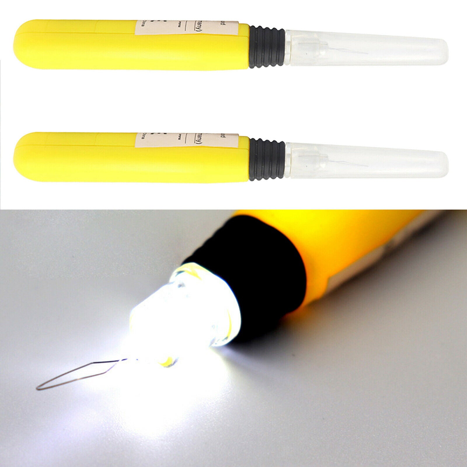 2x Needle Threader Lighted Threaders Machine Sewing Tools Threading Knitting