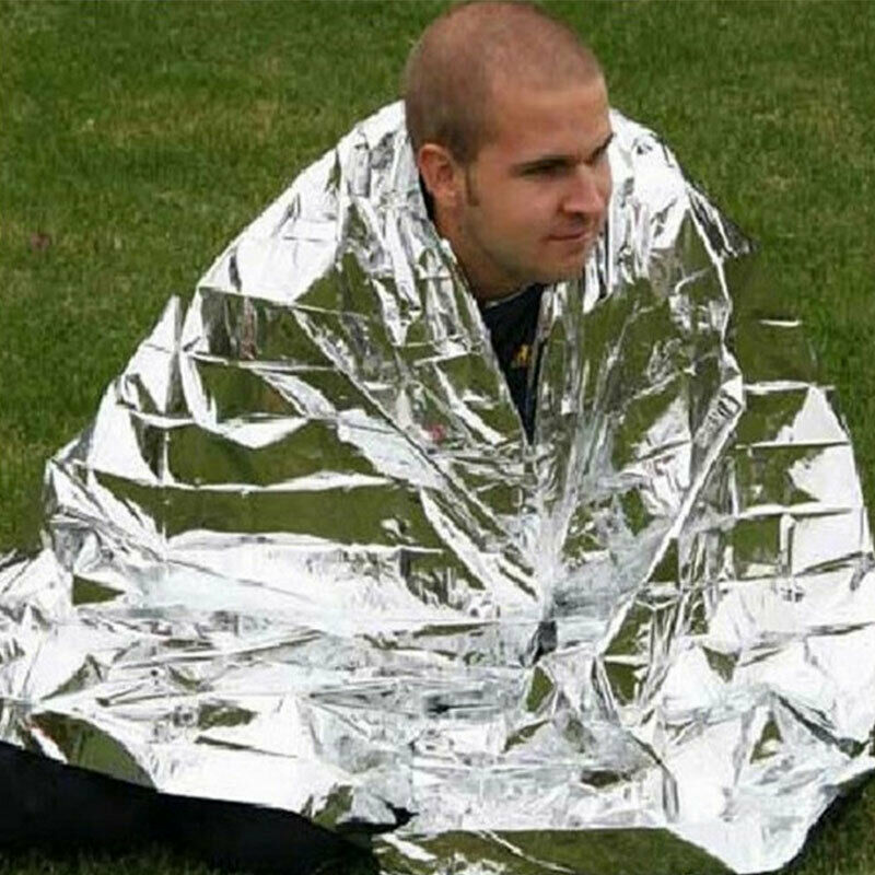 Outdoor Water Proof Emergency Survival Rescue Blanket Foil Thermal First .l8