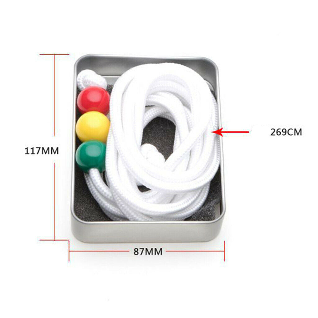 3X  String with 3 Pcs Beads Vision Convergence Training Tool