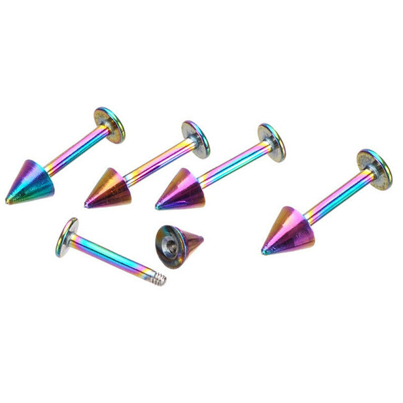 9PCS/Set Horseshoe Ring Body Piercing Eyebrow Jewelry Belly Tongue Bar Ri.l8