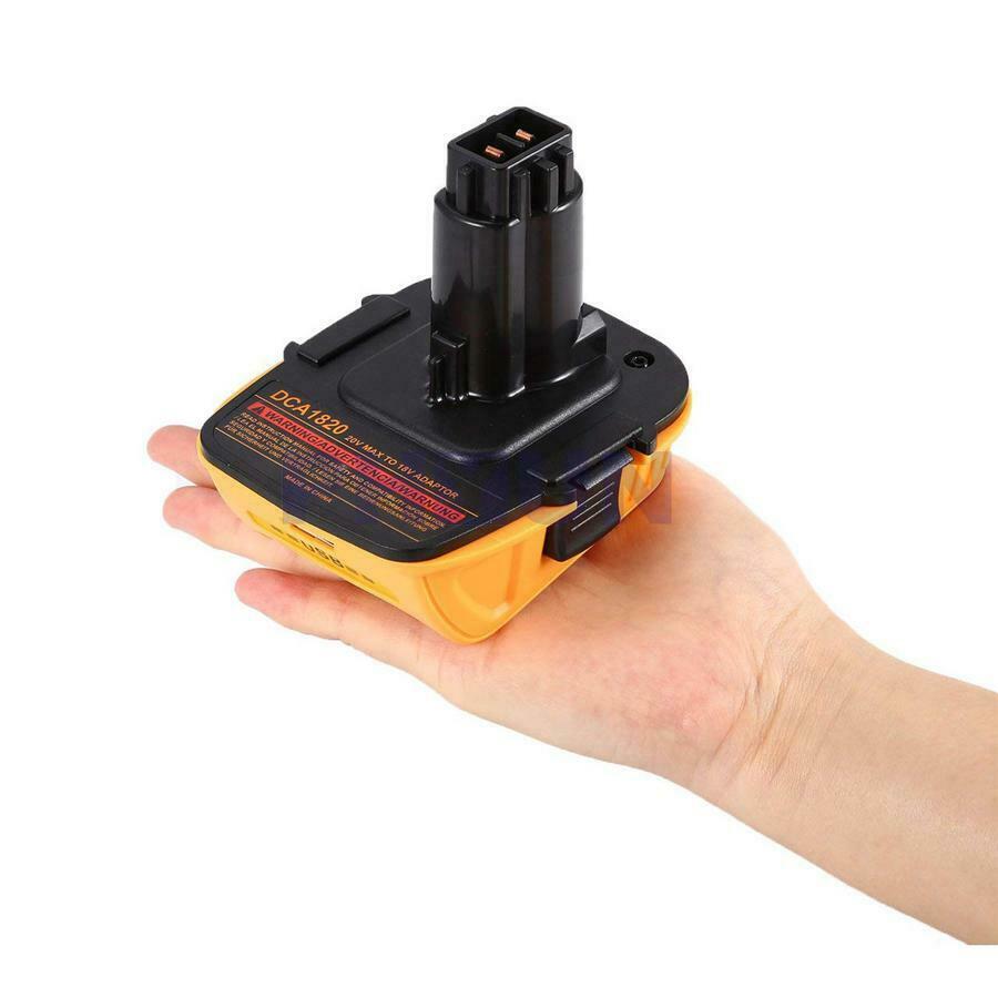 1PC Battery Convertor Adapter DCA1820 USB For Dewalt 18V/20V  Lithium Battery