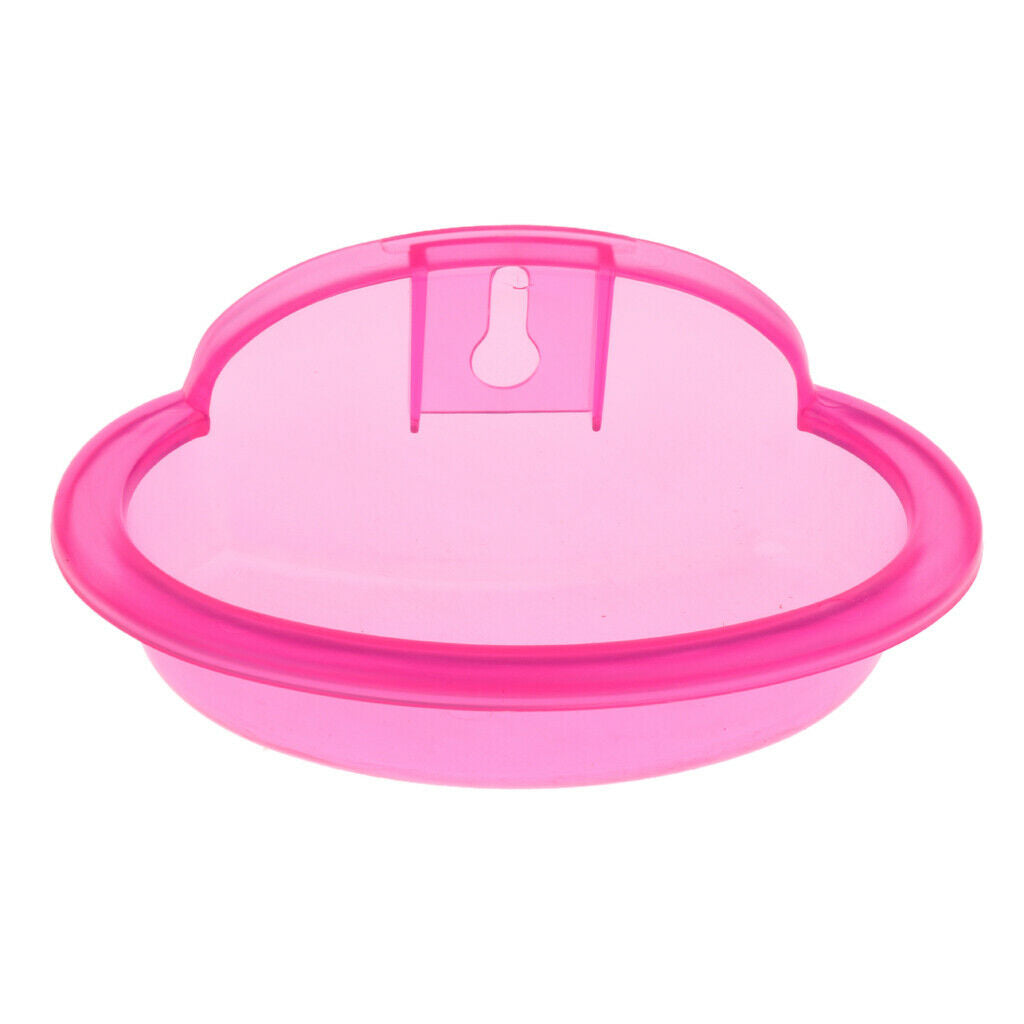 Hanging Dish Bowl Pet Hamster Corner Feeder Feeding Bowl Dish Random Color
