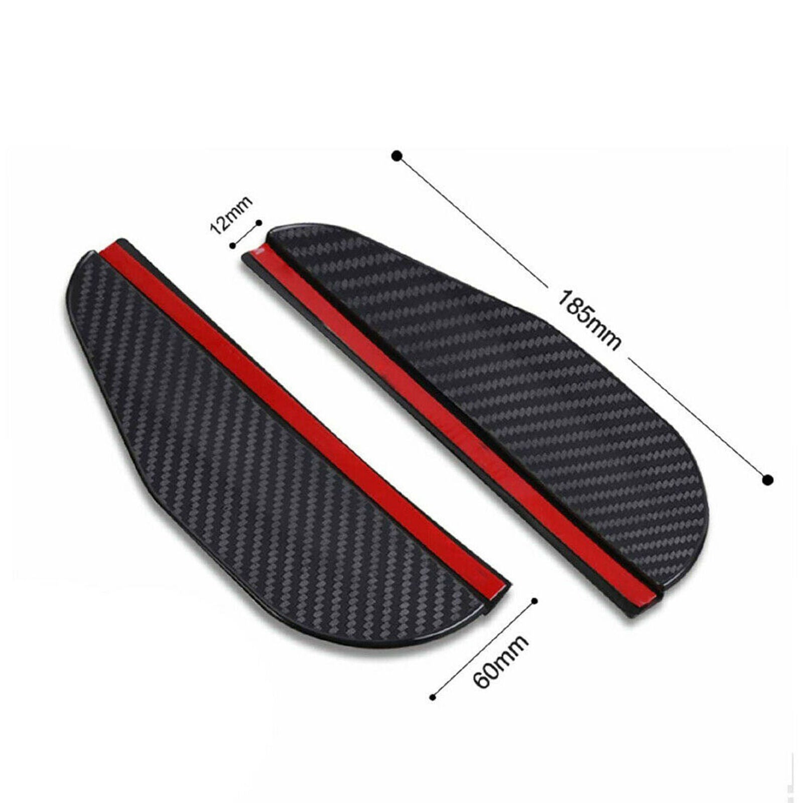 2Pcs Car Rear View Side Mirror Rain Board Eyebrow Guard Sun Visor Accessories