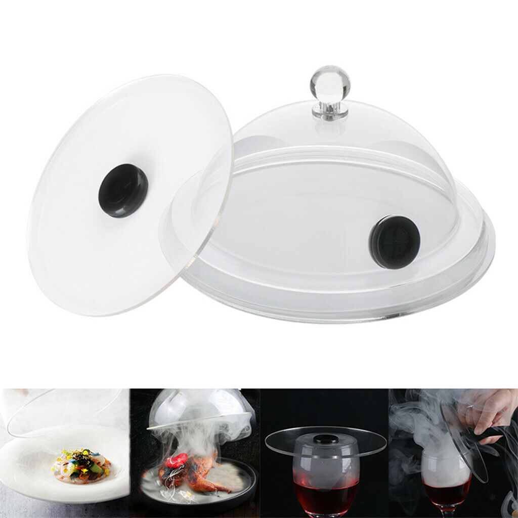 Portable Hand-held Smoking Gun Cloche Lid Food Cover for Smoke Infuser Meat