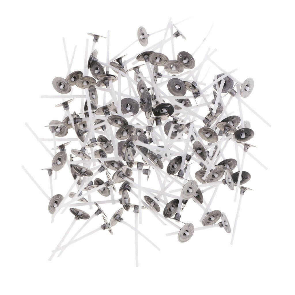 200x Aluminum Foil Tealight Holder Cup Case &200 Candle Wicks for Candle Making