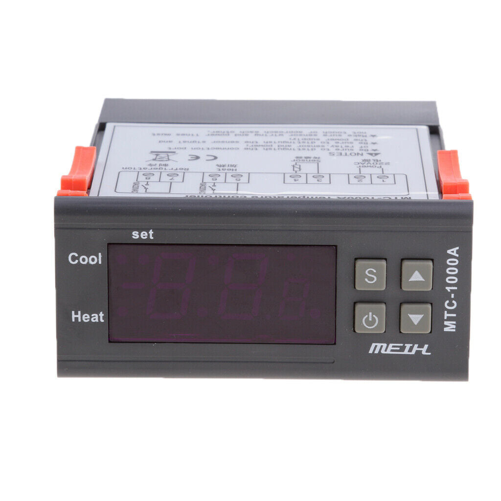 220V Digital Temperature Controller Thermostat Sensor MH1000A -40â„ƒ to 120â„ƒ