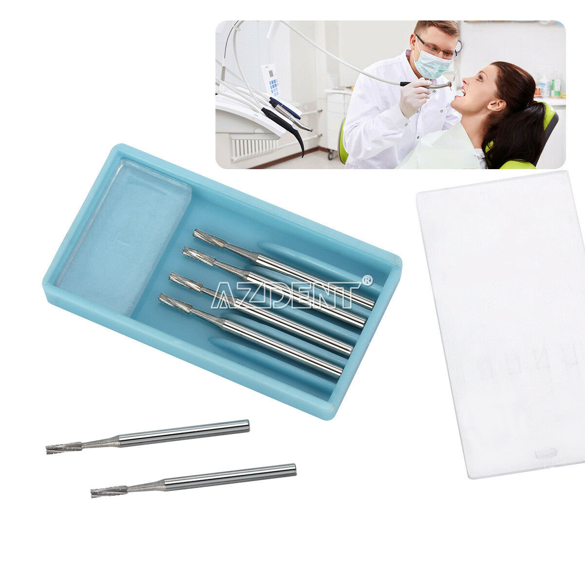 5 X Dental Surgical Carbide Handpiece Burs Drills 557 FGOS 25mm Tips FG-557XL