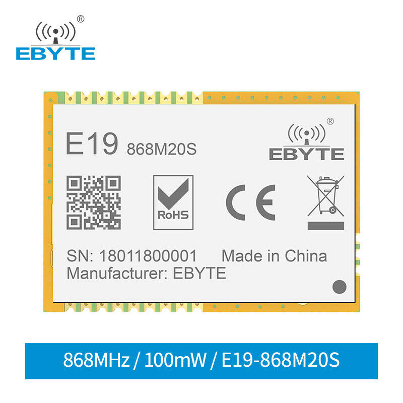 868MHz Transceiver SPI E19-868M20S 20dBm 868MHz SX1276 Long Distance LoRa Module