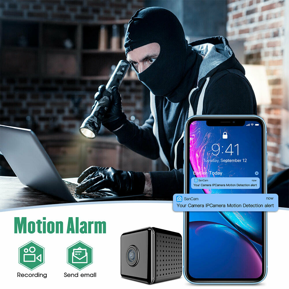 W10 WiFi Mini Camera 1080P HD Night Vision Security Cam Voice Video Recorder