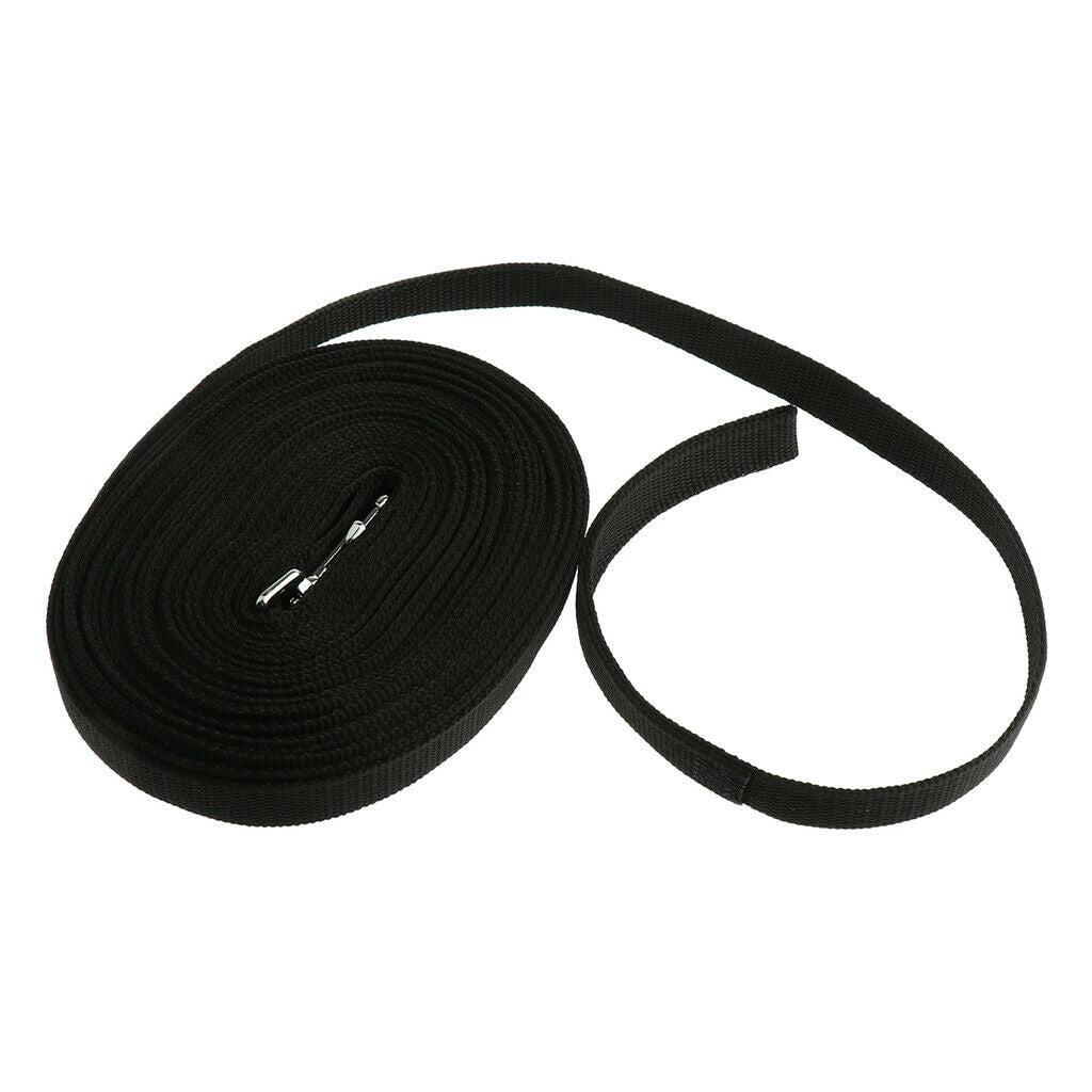 Extra Long Dog Leash Rope Small Large Dog Training Ropes Black-15 meters