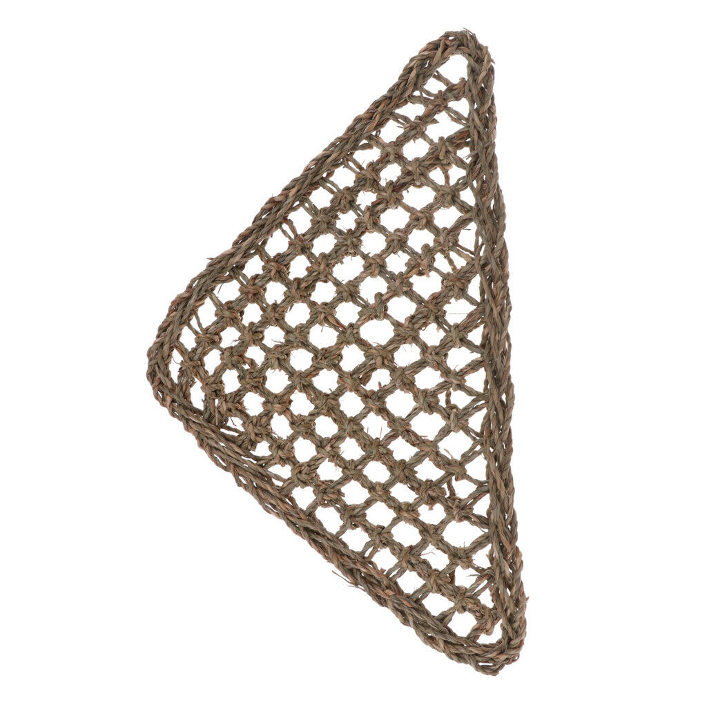 2Pcs Reptile Pet Hammock Lizard Lounger Natural Seagrass Corner Hammock