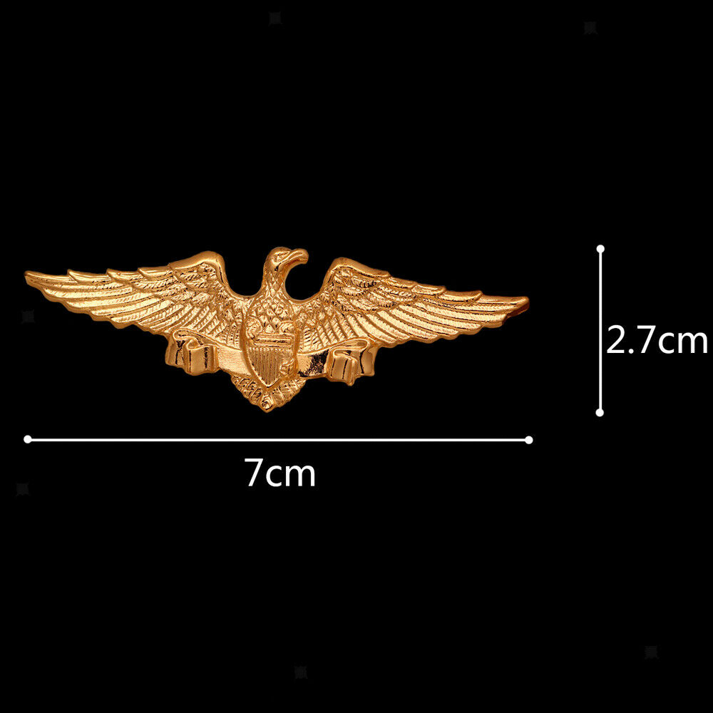 1×Brooch Pin Men's Elegant Fashion Golden Fierce Eagle Lapel Boutonniere Collar