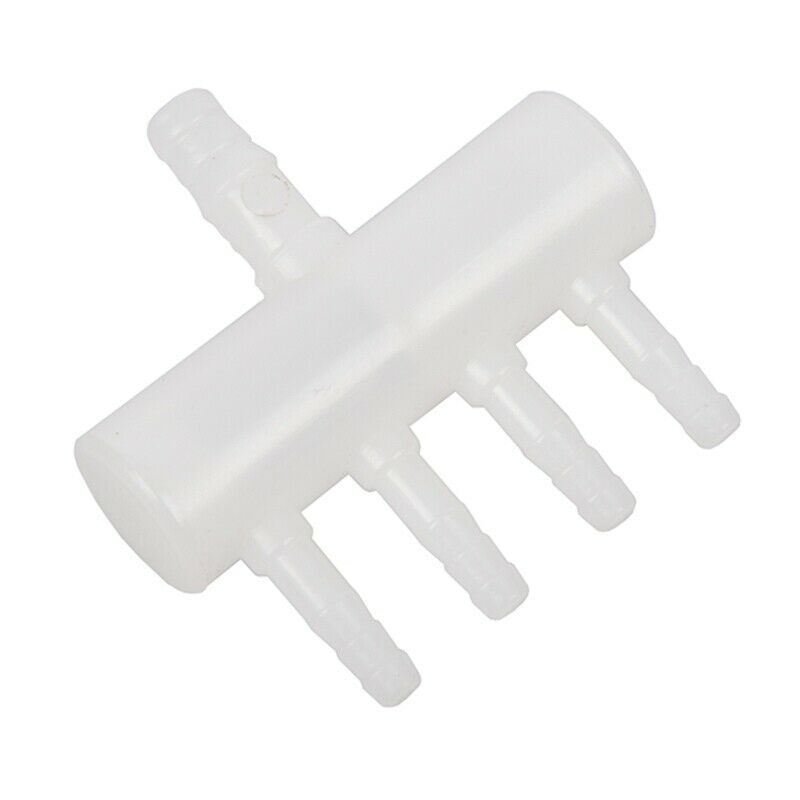Plastic 4 Way Aquarium Oxygen Tube Fitting Splitter Manifold Tap Valve E4X2