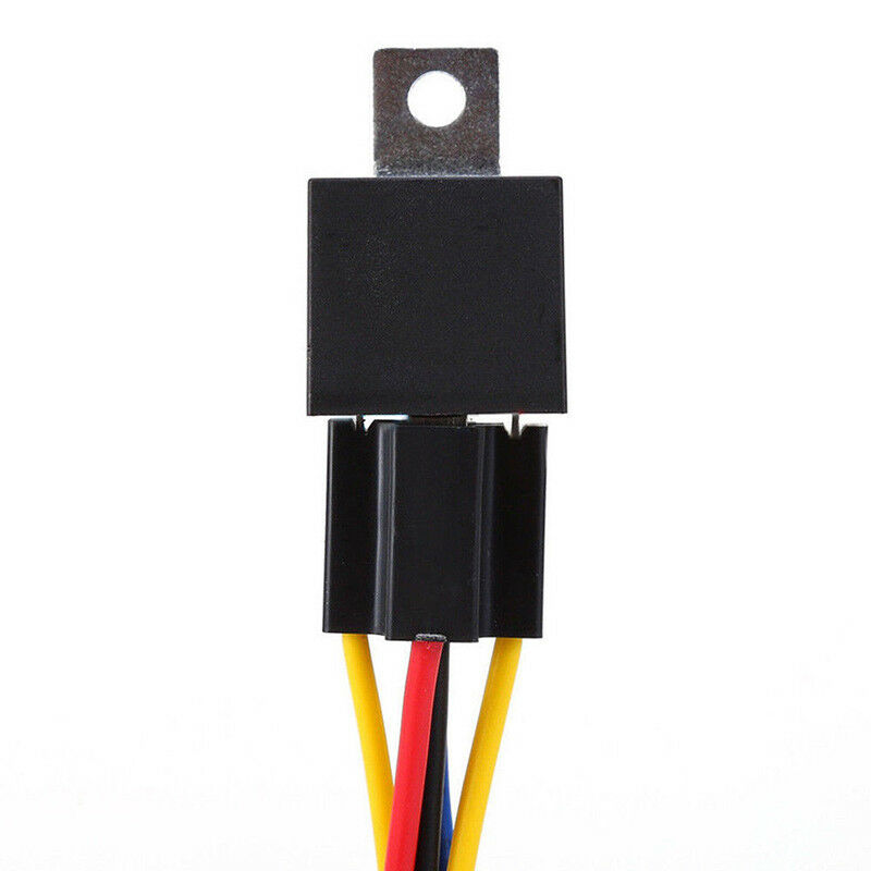 1X DC 12V Car SPDT Automotive Relay 5 Pin 5 Wires Harness Socket 30/40 Am.l8