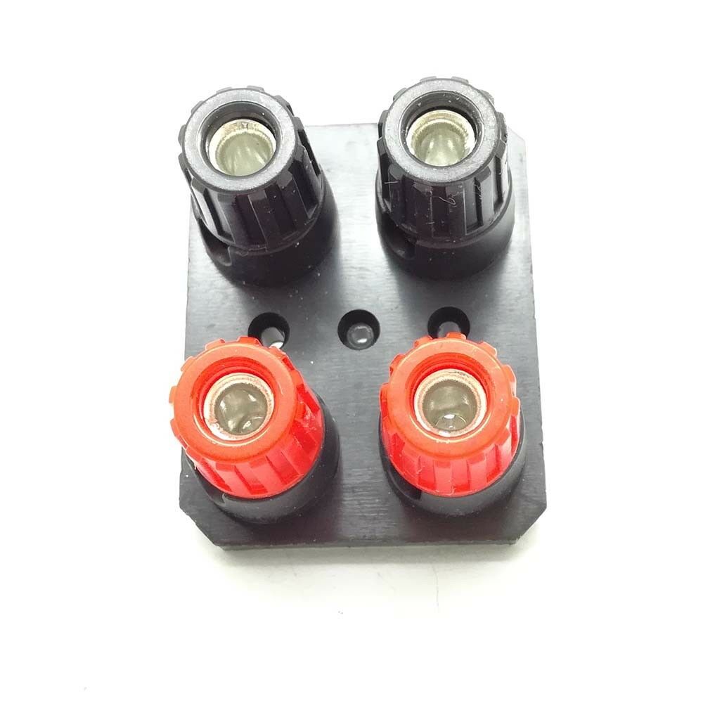 10pcs Black Red 4-Pins 4 Positons turn Type Speaker Terminal Board Connector