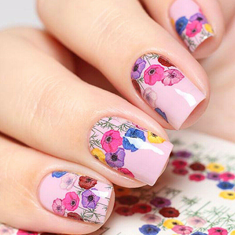 5pcs Mixed Stickers For Nails Abstract Manicure Nail Art Decoration Stic HoJ Kt