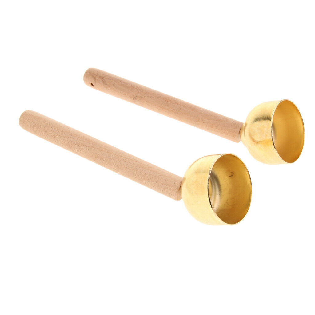 1 Pair Copper Peng Bell Kids Tinkle Jingle Bell Percussion Instrument Large