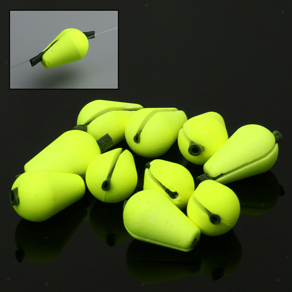 12 Yellow & Orange Tear Drop Foam Float Fly Fishing Strike Indicators Accessory