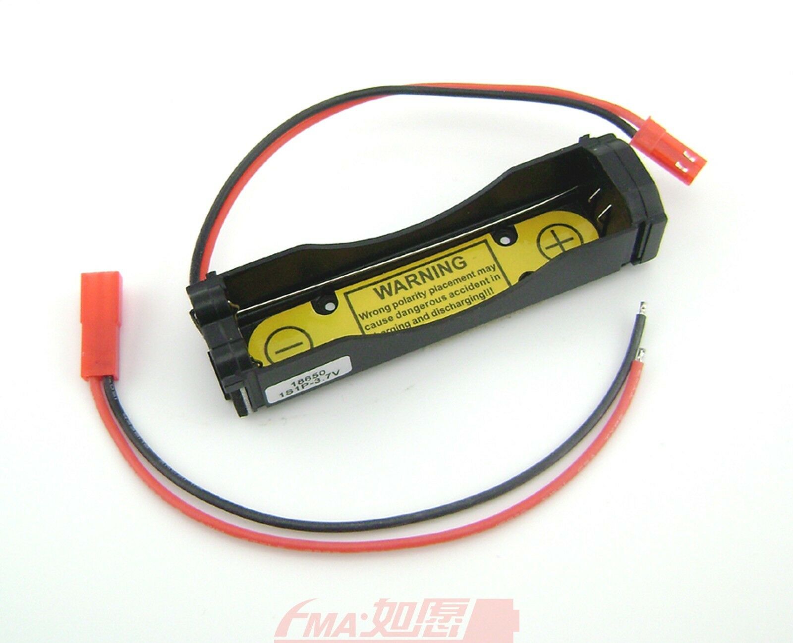 2Pcs 3.6V 3.7V Li-ion 18650 Battery Holder Case 1S1P PCM Inside output:3-4.2V