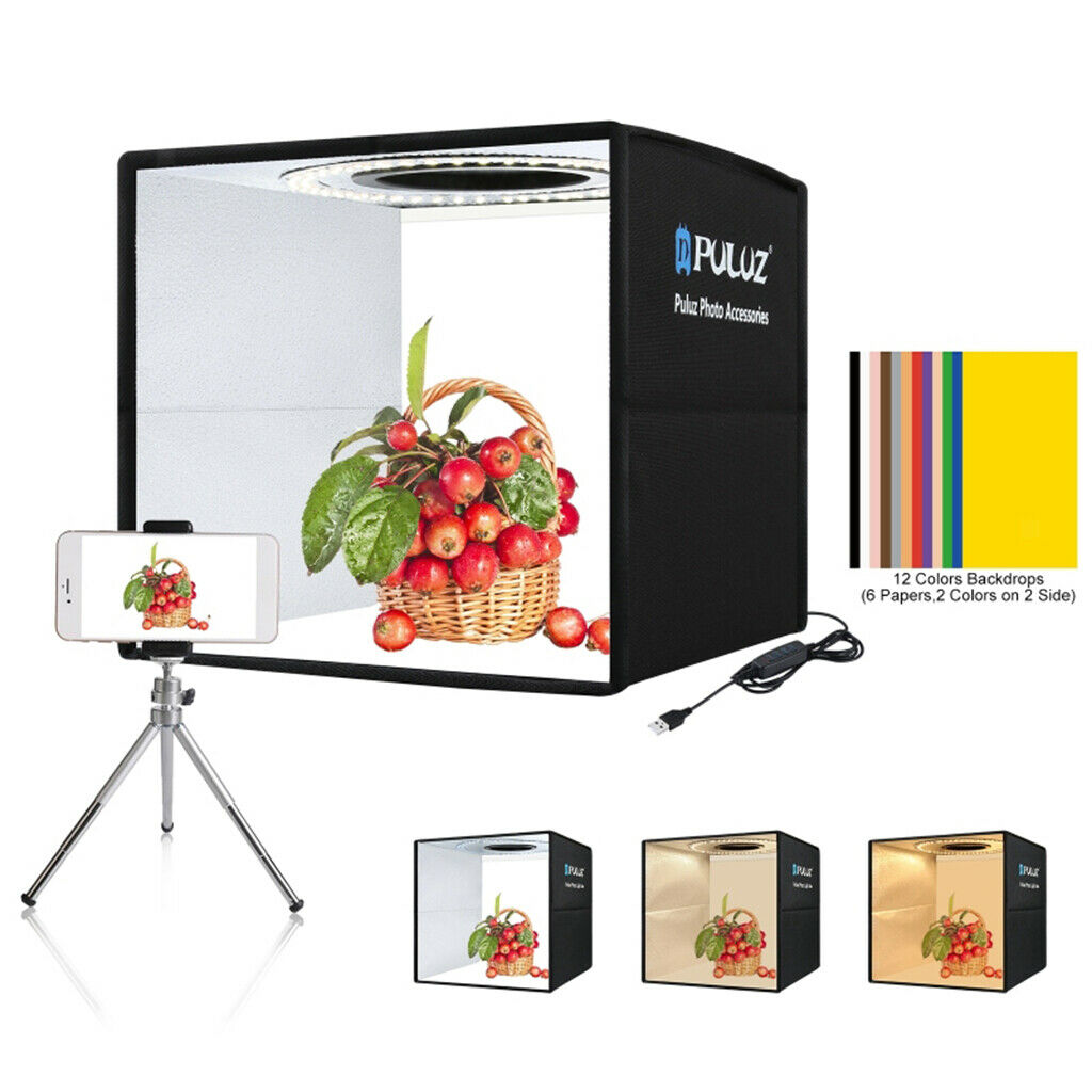 Photo Studio Light Box Photo Shooting Tent kit Photo-Box Booth Built-in LED