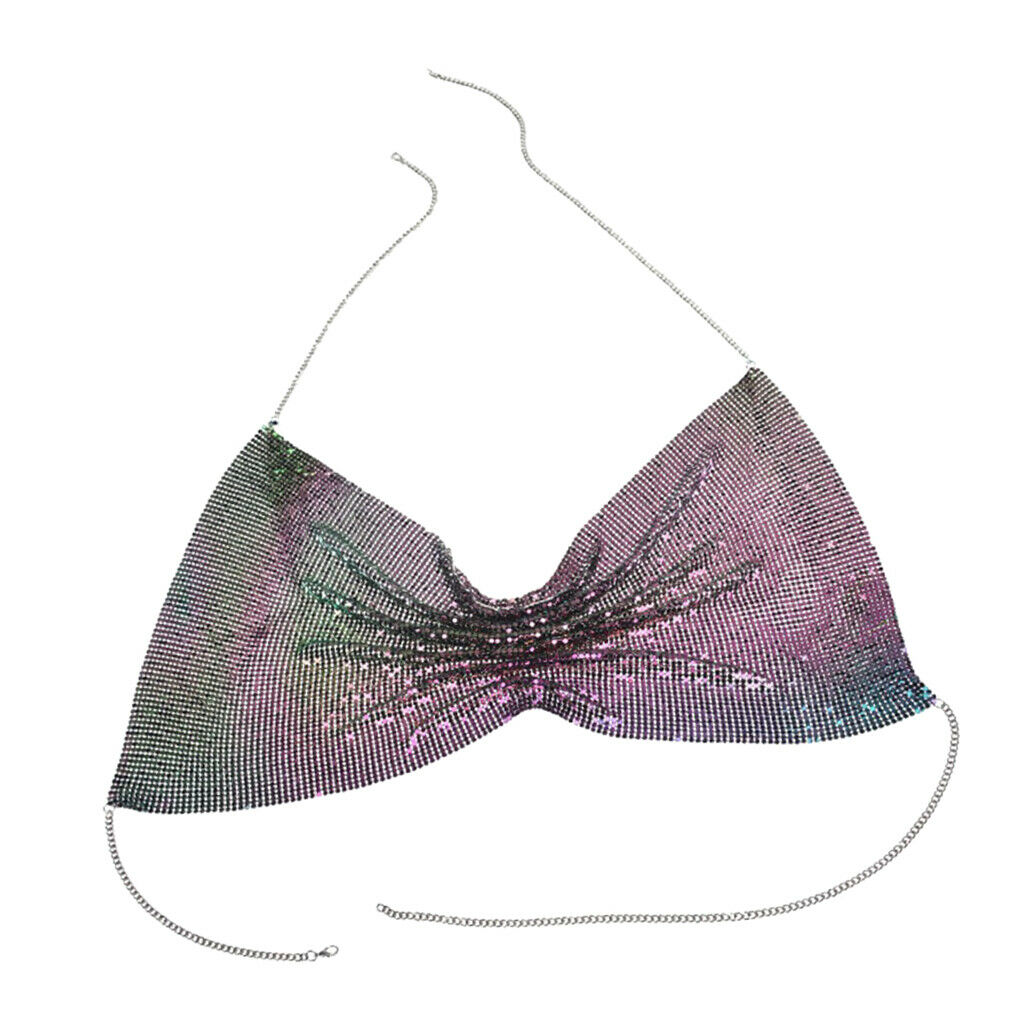 Charming Bikini Bra Top Body Chest Chain Harness Necklace Jewelry Colors