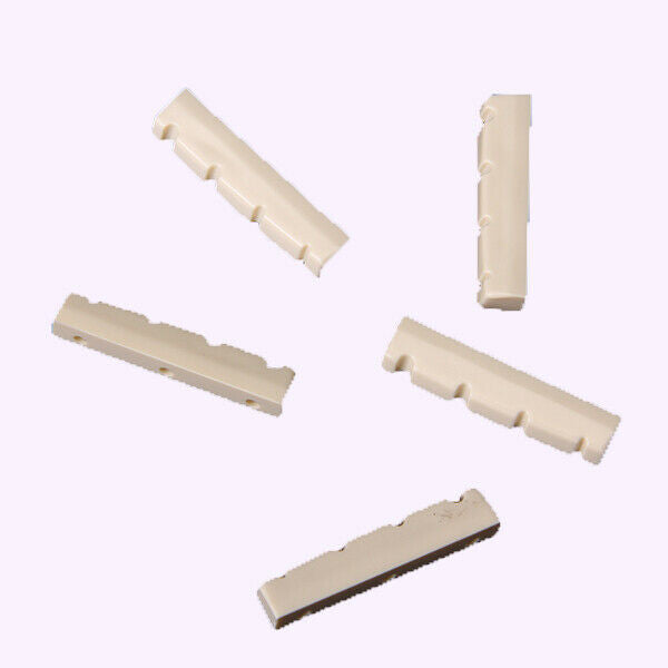 5pcs  Nut Slotted For Electric Guitar For 4 String Bass Durable Parts NEW