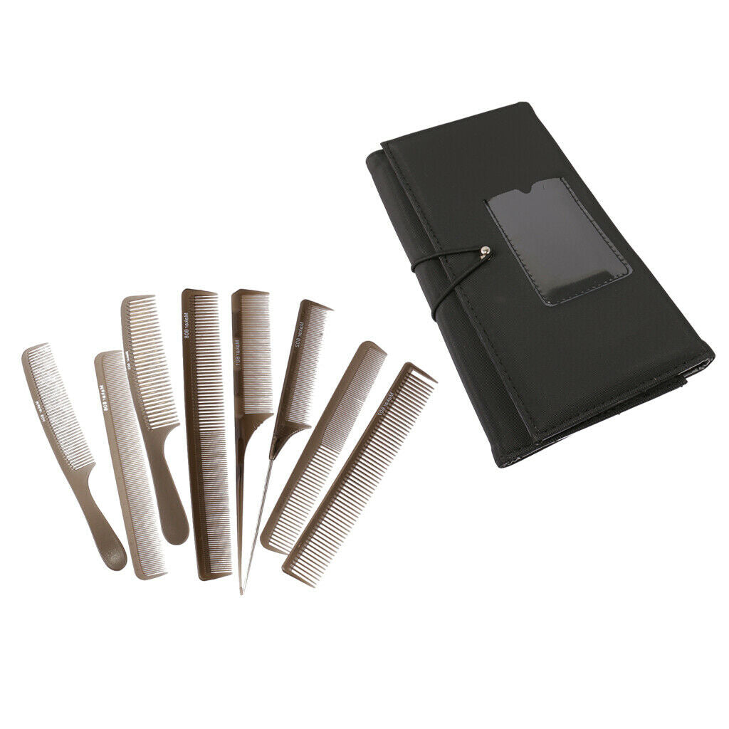 Styling Brush Haircut Combs Kits With Canvas Case