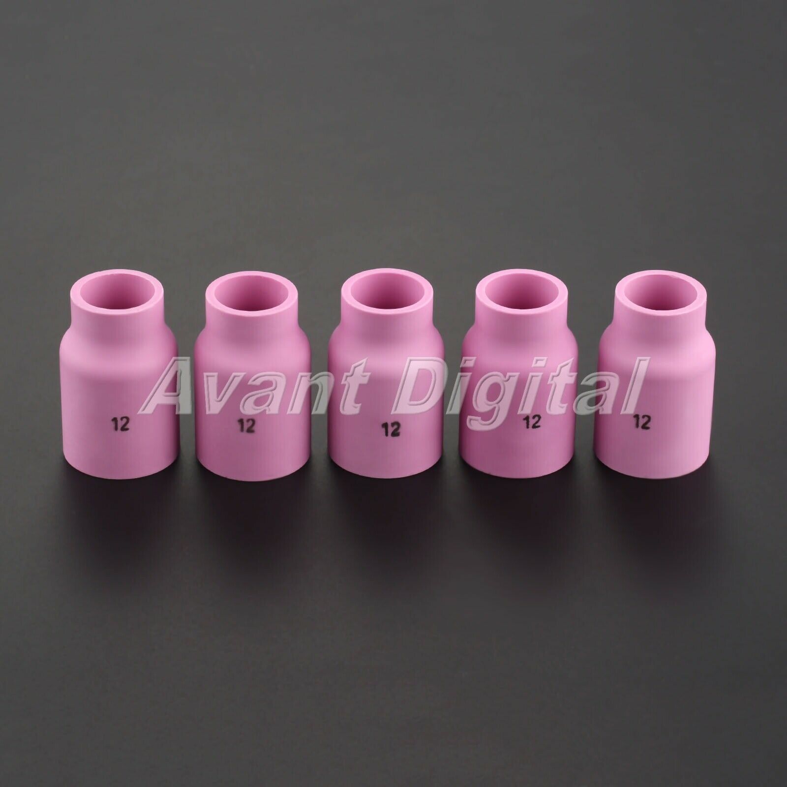 WP9/17/18/20/26 torch Accessory 5PCS TIG Welding Gas Lens Ceramic Cups 53N87 #12