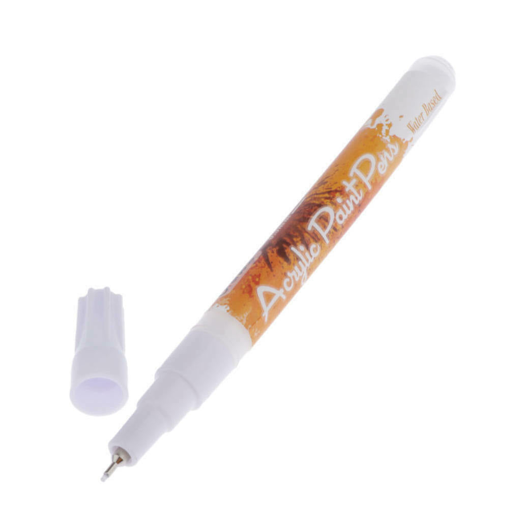 2Water Based Acrylic Paint Marker Pen Permanent 0.5mm For Wood Plastic Stone