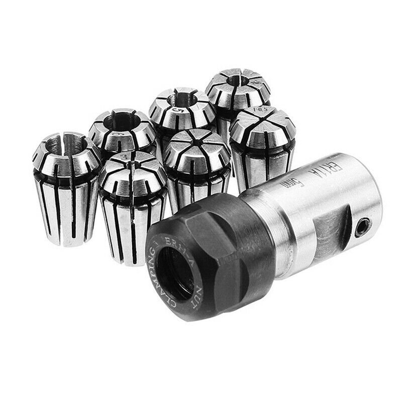 7Pcs ER11 1-7mm Sp Collets with ER11A 5mm Motor Shaft Holder Extension Rod P3PP1