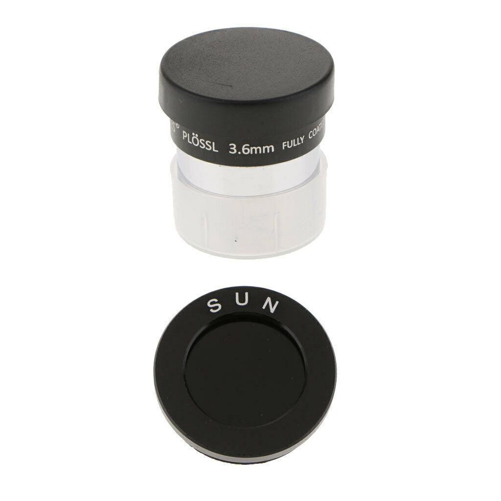 Black Filter for 1.25" Telescope Accessory & PL 3.6mm Plossl Eyepiece Lens