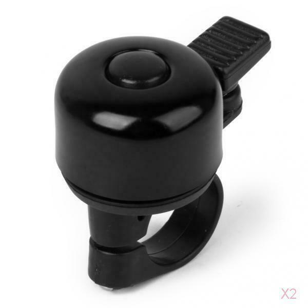 Bike Handlebar Bell Ring Black Aluminum