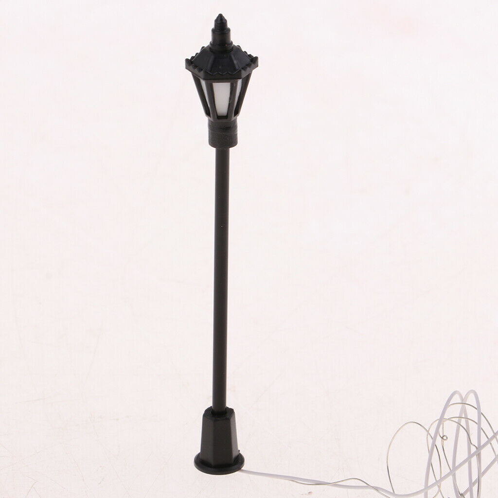 Set of 80 Mini Railway Train Park LED Light Street Lamposts HO Scale 1:100