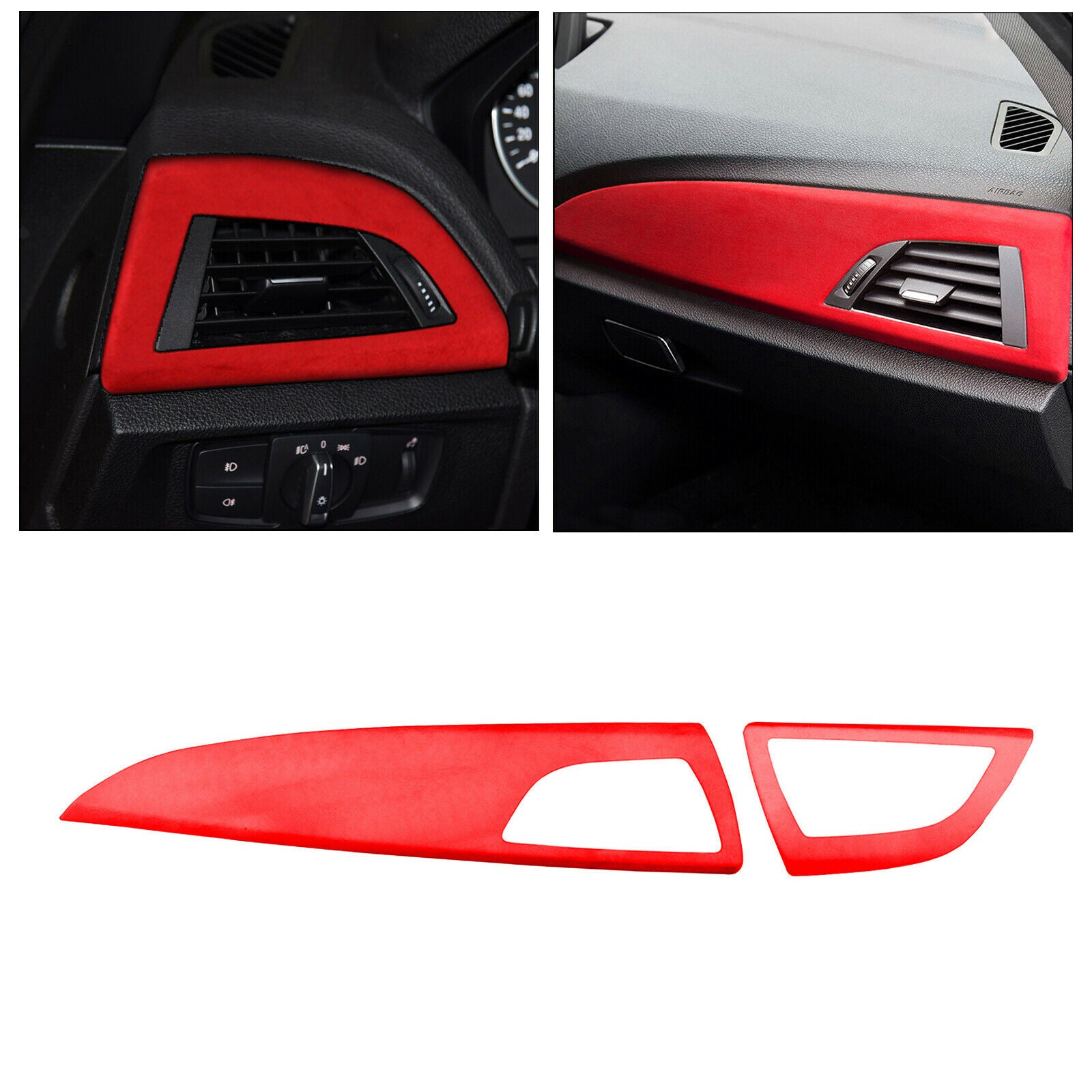 Dashboard Decals Stickers Compatible For BMW F23 1 Series 2 Series B,red