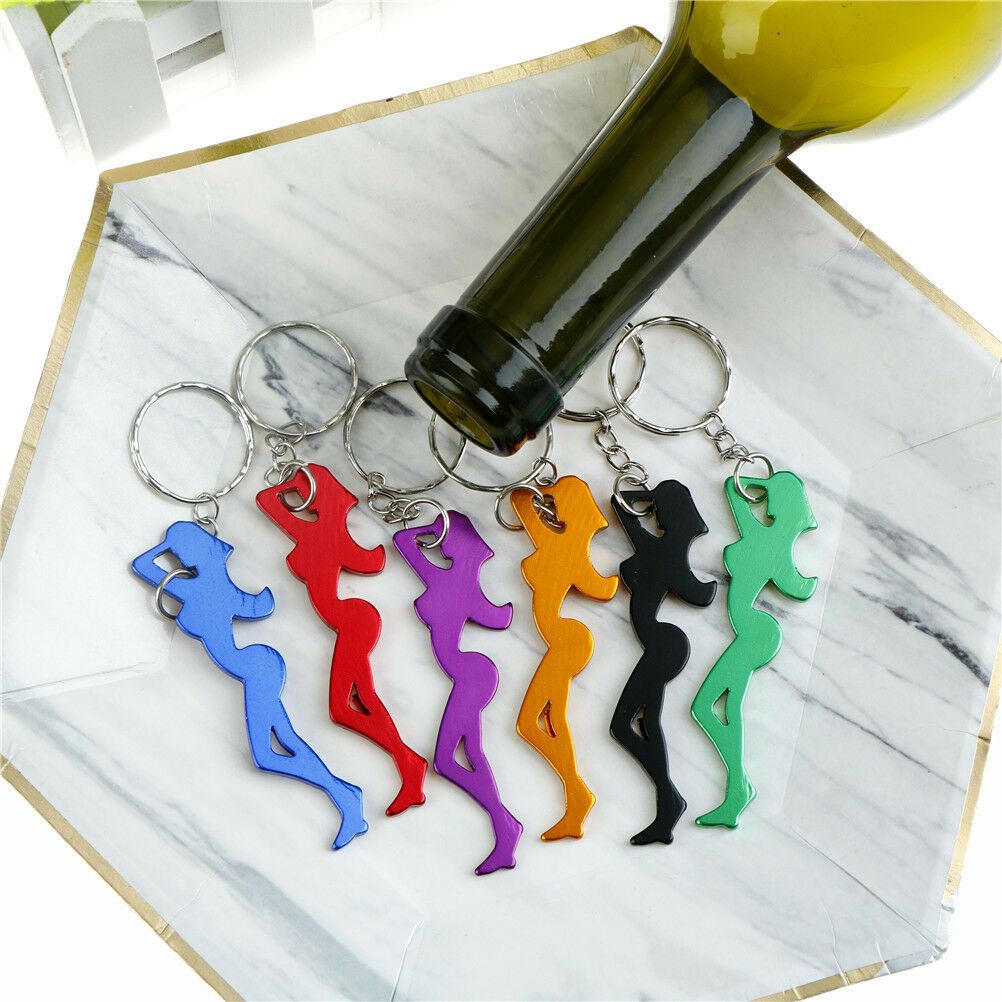 Sexy Beauty Shape Aluminum Alloy Bottle Opener Beer Keychain Portable Bar .l8