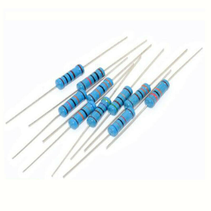 250pcs 5% 1/4W Watt Metal Film Resistors 200R to 4.3K Ohm/Ω 25 Assortment Kit
